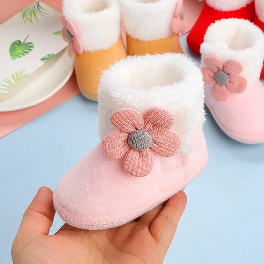 Bebê recém-nascido meninas meninos botas macias sólida pompom botas de neve infantil da criança recém-nascido sapatos de aquecimento nova moda sapatos confortáveis