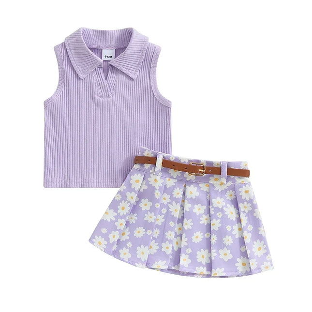 Conjunto Infantil Regata + Saia Margarida