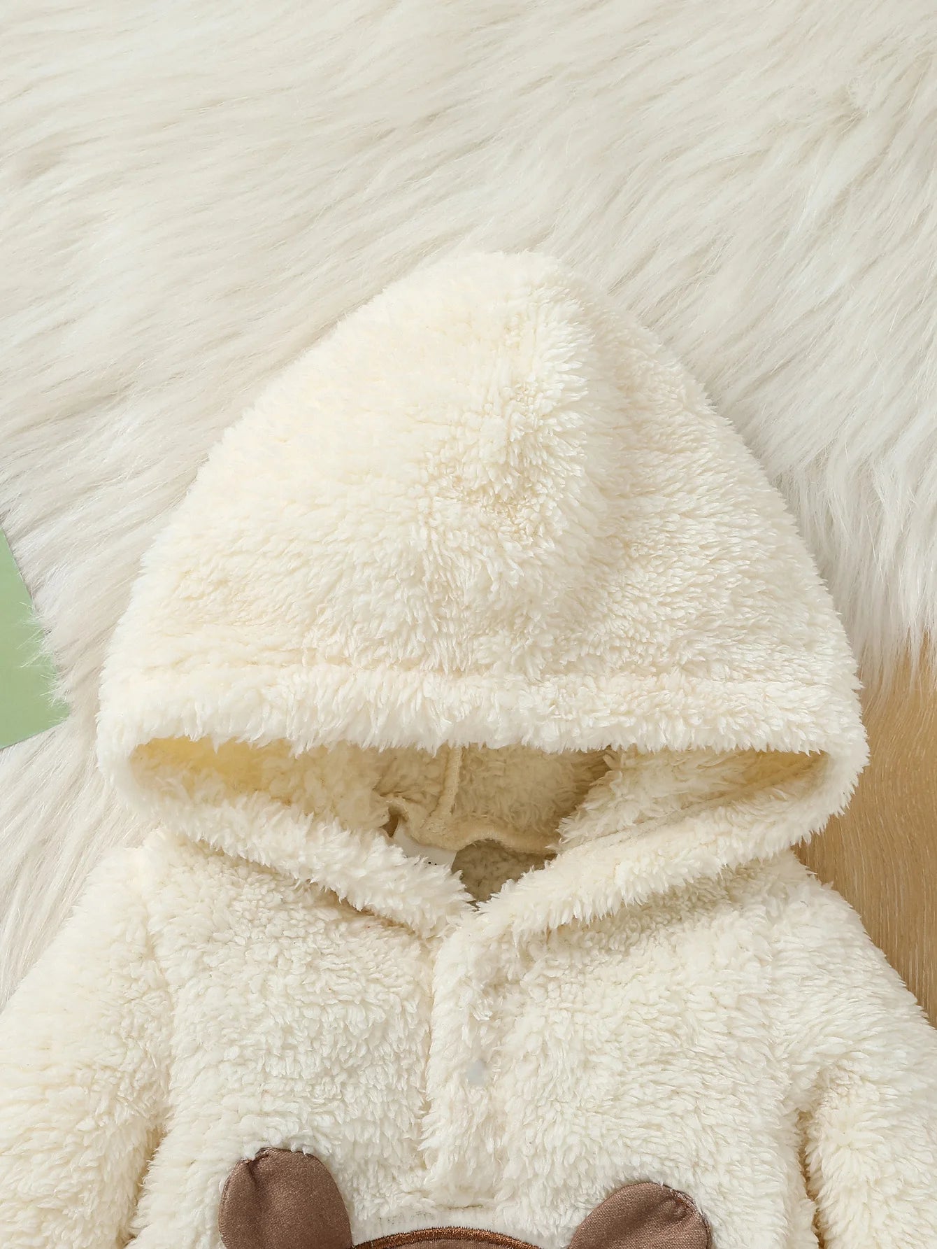 Urso de manga comprida recém-nascido com capuz, calças listradas, pantsuit de inverno, roupas diárias, bebês meninos, 2 peças, 6m