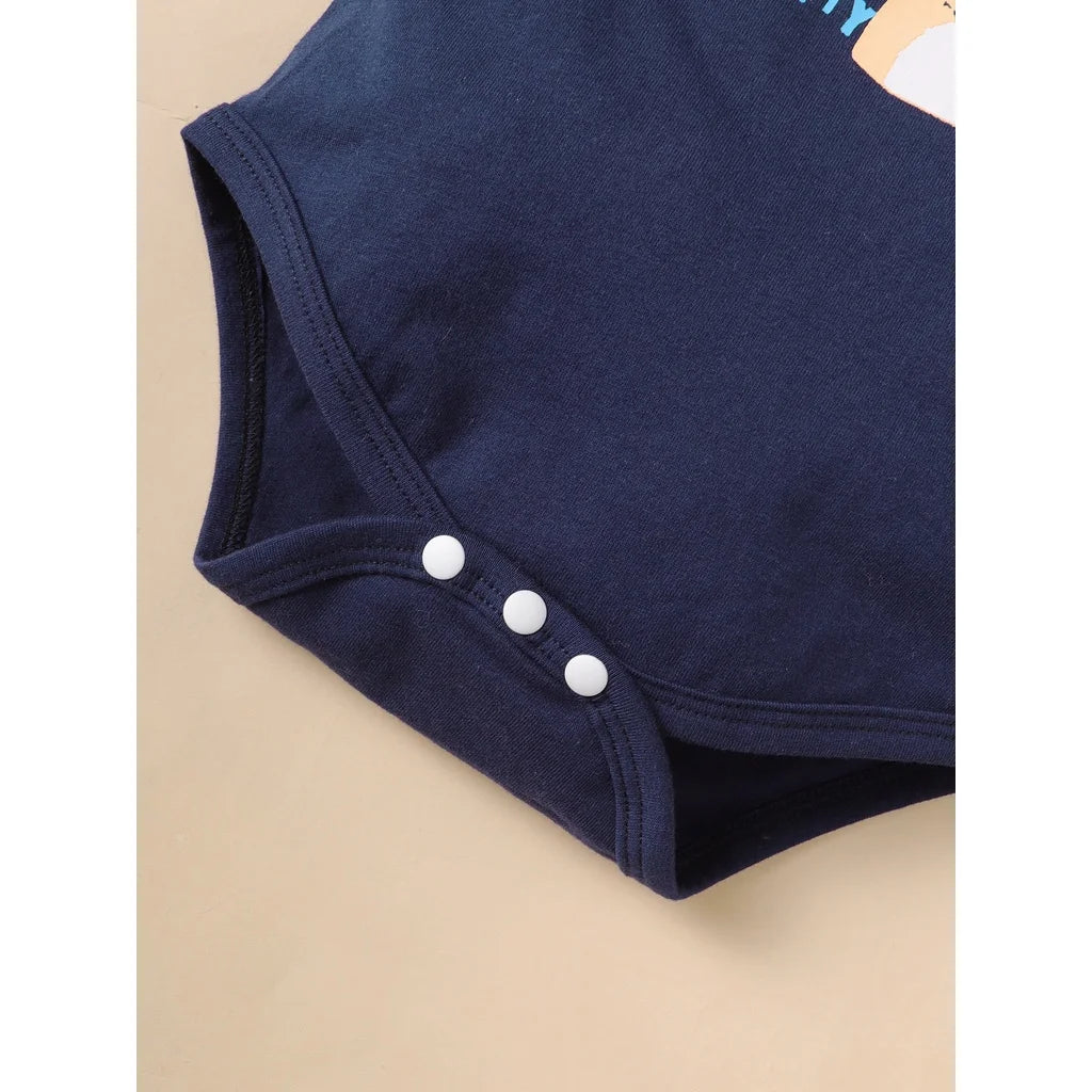 2cps verão bebê menino roupas conjunto dos desenhos animados leão manga curta bodysuit + shorts lazer casa roupas para infantil menino 3-18 meses