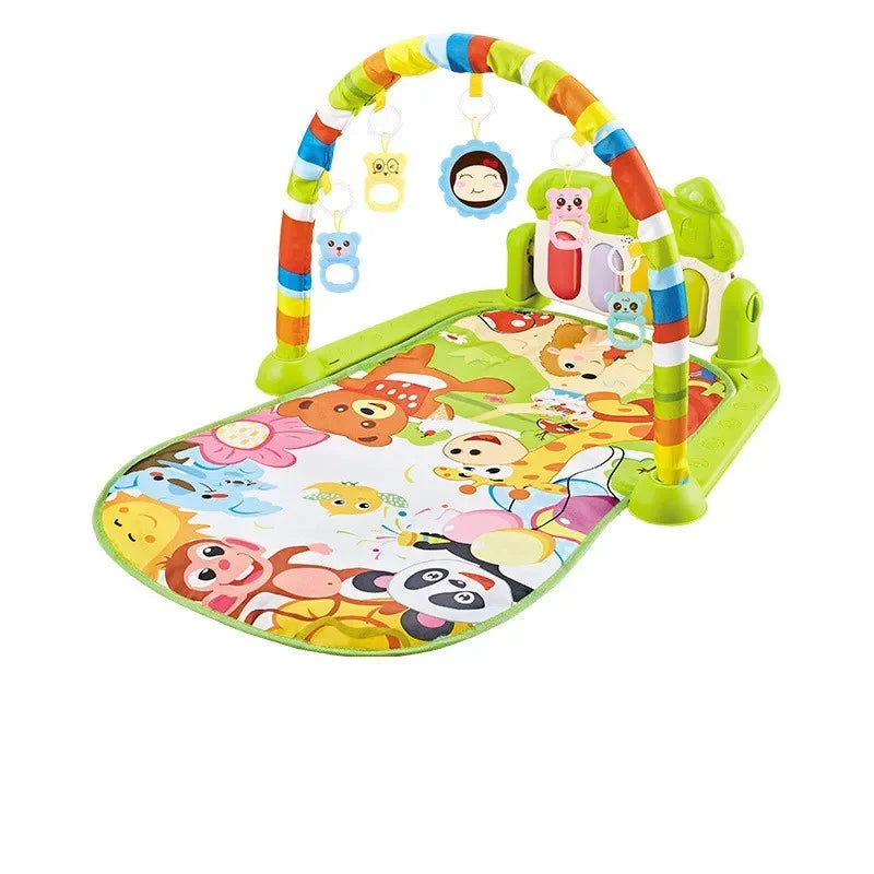 Brinquedo do bebê presente atividade do bebê ginásio música rack jogar esteira do miúdo quebra-cabeça teclado de piano infantil playmat rastejando jogo almofada
