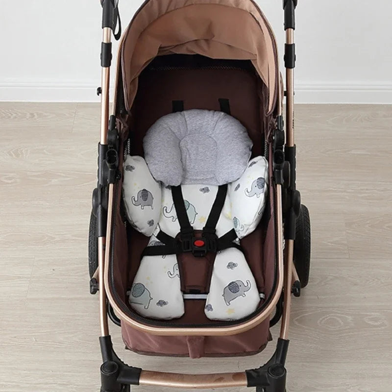 Respirável Almofada do Assento para Recém-nascido Pushchair, Seat Liner, Insert for Baby Stroller, Almofada para Cabeça e Pescoço, Suporte Pad Acessórios