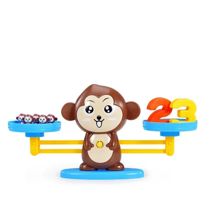 Montessori matemática brinquedo macaco equilíbrio bebê montessori jogos educativos número brinquedo educacional aprendizagem brinquedos material de ensino
