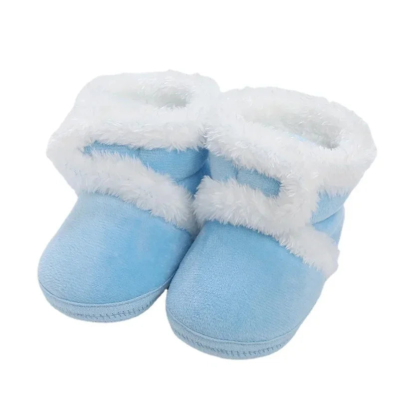 Bebê recém-nascido meninas meninos botas macias sólida pompom botas de neve infantil da criança recém-nascido sapatos de aquecimento nova moda sapatos confortáveis