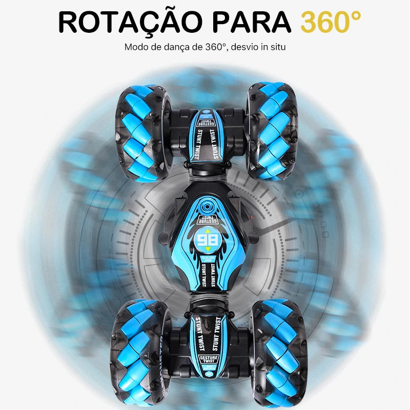 Zwn 1:12 4wd rc carro rádio gesto indução música luz dublê carro de controle remoto fora de estrada meninos brinquedos para crianças presentes