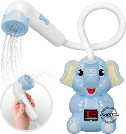 Baby Bath Shower com termômetro, Elefante elétrico, Spray de água, Brinquedos para crianças, Tathtub, Toddlers