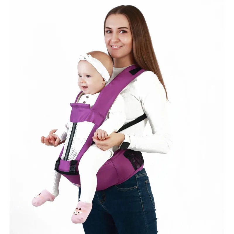 Ergonômico portador de bebê mochila infantil hipseat transportadora frente enfrentando ergonômico canguru envoltório do bebê sling mochila de viagem