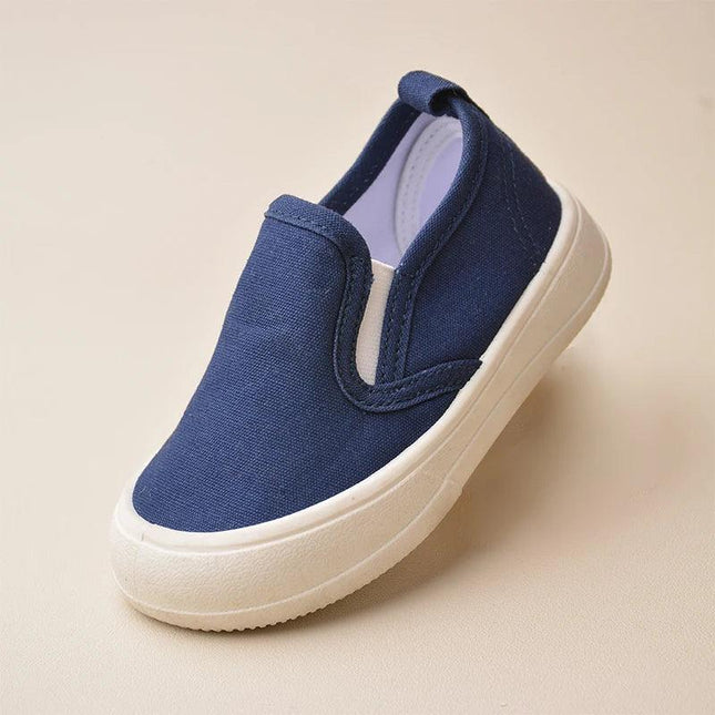Tênis de lona plana para crianças, sapatos confortáveis ao ar livre, antiderrapante, respirável, macio, para caminhar, boa qualidade, ek9s61