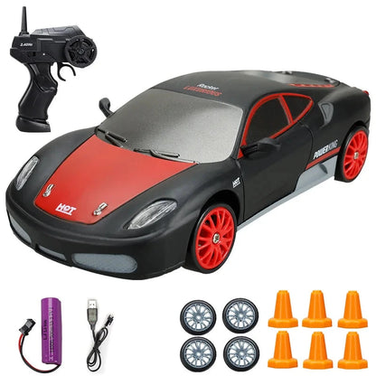 Alta Velocidade Drift RC Car Toy para Crianças, Controle Remoto 4WD, Modelo AE86, Veículo GTR, Carros de Corrida RC, Presentes de Natal, 2.4G