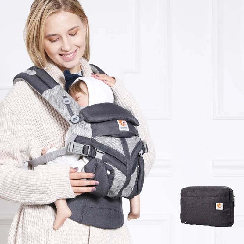 Breeze Omni Multifunction Baby Carrier, Respirável Mochila Infantil, Kid Carriage, Criança Sling Wrap, Suspensórios, 360