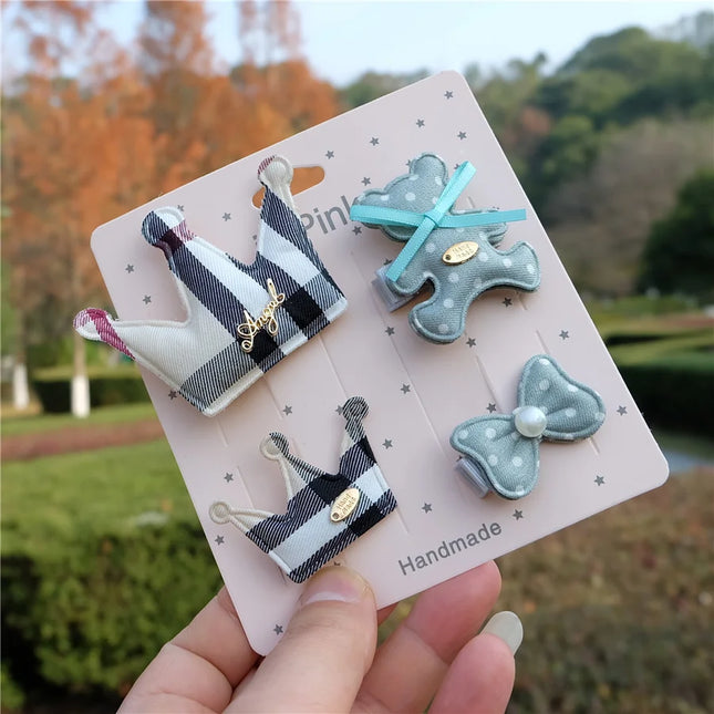 Kit Presilhas Infantis – Laços, Coroa e Animais Fofos para Meninas 🎀👑