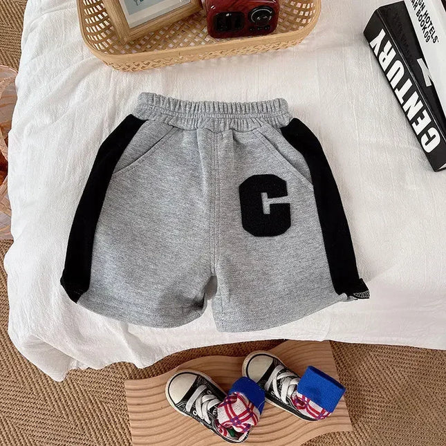 Conjunto de t-shirts e calções infantis, roupa de bebé, fatos de treino para crianças, fatos desportivos casuais, moda de rapazes, verão, novo, 2 peças