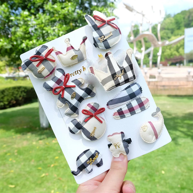 Kit Presilhas Infantis – Laços, Coroa e Animais Fofos para Meninas 🎀👑
