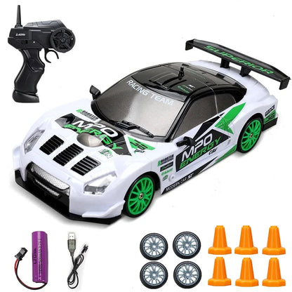 Alta Velocidade Drift RC Car Toy para Crianças, Controle Remoto 4WD, Modelo AE86, Veículo GTR, Carros de Corrida RC, Presentes de Natal, 2.4G