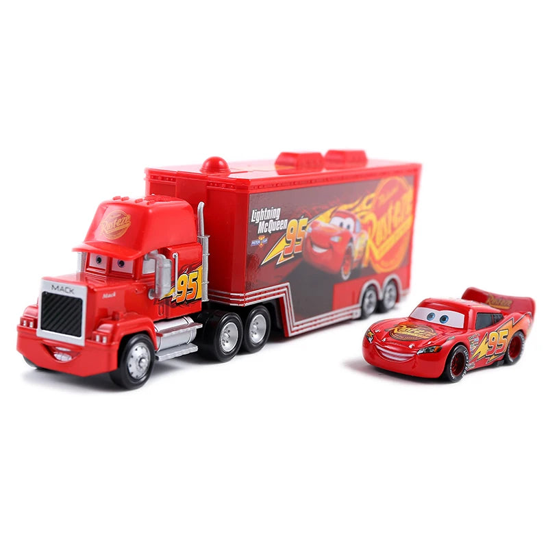 Disney Pixar Cars and Trucks Toy Set para Crianças, O Rei Cruz, Relâmpago McQueen, Mike, Tio 1:43, Modelo fundido, Presente