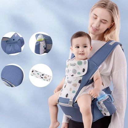 Ergonômico canguru bebê portador com frente enfrentando, envoltório Sling, mochila de viagem, infantil Hipseat, recém-nascido