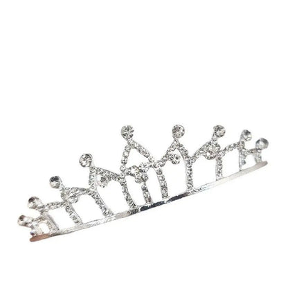 Princesa Crystal Tiaras e coroas para meninas, jóias para cabelo, bandana para crianças, amor nupcial Prom Crown, acessórios para festa de casamento