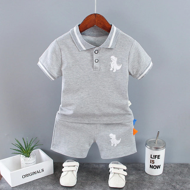 Dino Summer Set – Conjunto Infantil Camiseta + Shorts