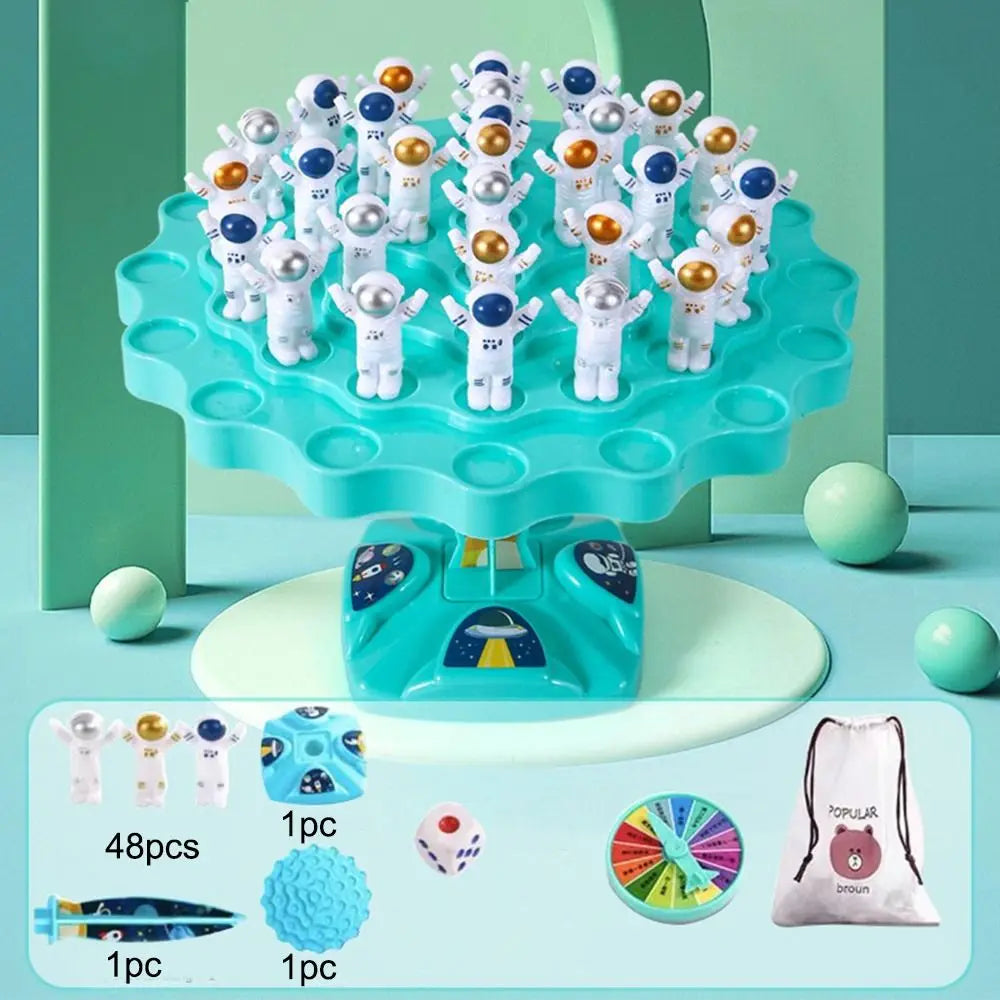 Balance Tree Puzzle Toy para Pai-Filho, Astronauta Divertido e Sapo, Interaction Table Games