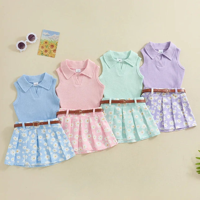 Conjunto Infantil Regata + Saia Margarida