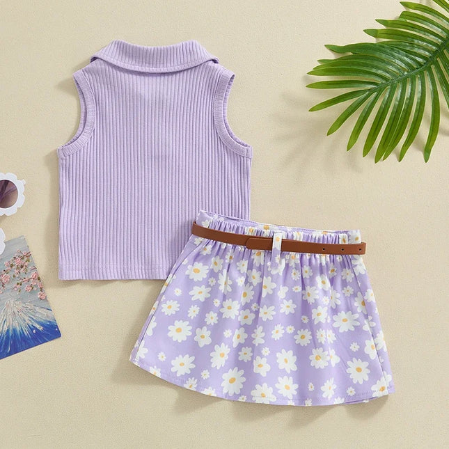 Conjunto Infantil Regata + Saia Margarida