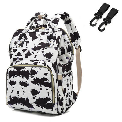 Bolsa de fraldas com grande capacidade para mamãe, mochila para bebê multifuncional, a prova d'água, para viagens, para cuidado da criança