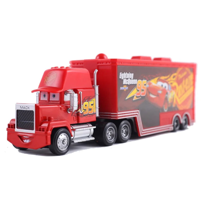 Disney Pixar Cars and Trucks Toy Set para Crianças, O Rei Cruz, Relâmpago McQueen, Mike, Tio 1:43, Modelo fundido, Presente