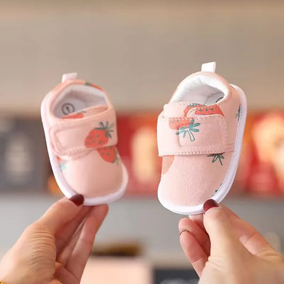 Urso bonito macio único sandálias confortáveis para bebês e crianças, sapatos Baotou Anti Kick First Step, 0-18 meses