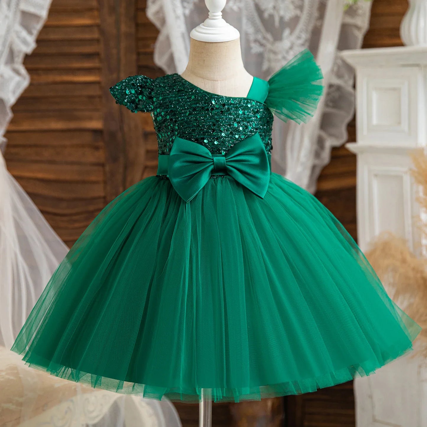 Vestido de Borboleta 3D para Bebés, 1 ° Aniversário, Vestido Baptizado, Casamento da Princesa, Vestidos de Festa Infantil, Renda, Batizado