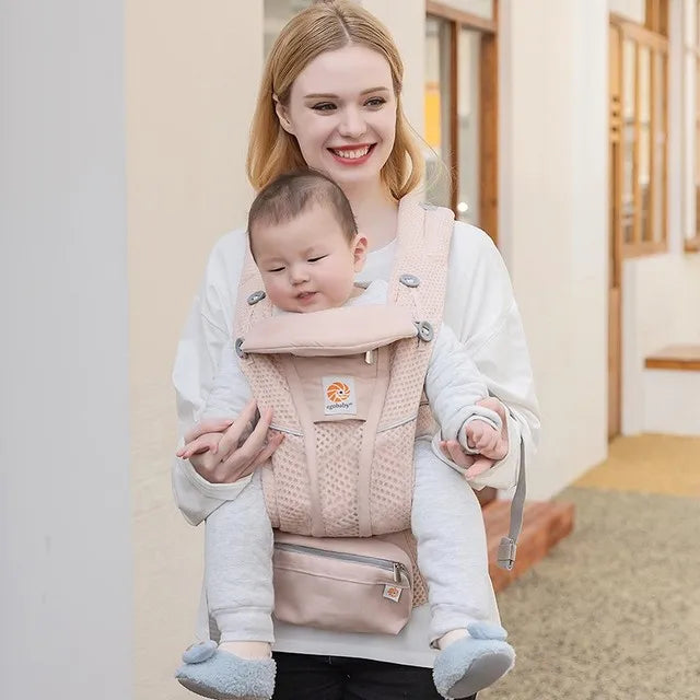 Breeze Omni Multifunction Baby Carrier, Respirável Mochila Infantil, Kid Carriage, Criança Sling Wrap, Suspensórios, 360