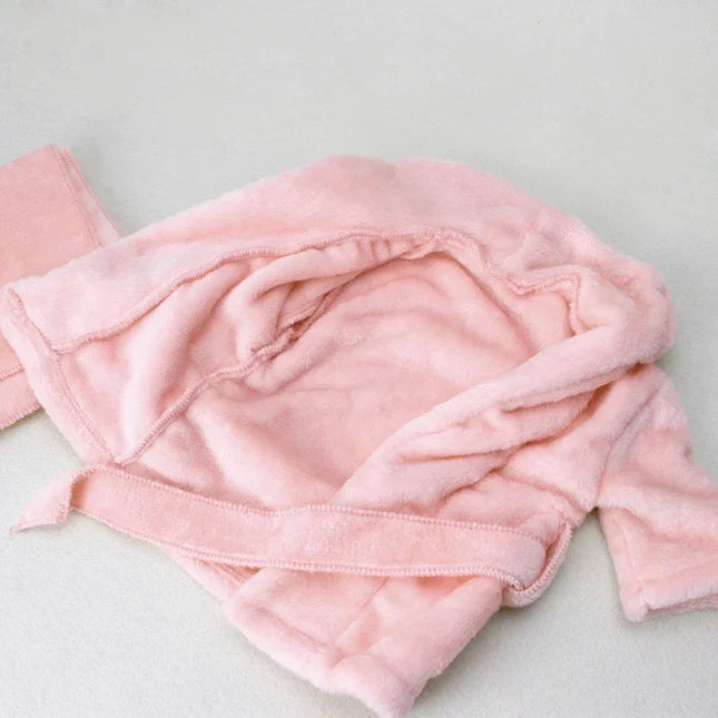 Newborn's Monocromatic Warm Roupões, Toalha de Banho do Bebê, Recém-nascido Fotografia Outfits, Photo Shoot Acessórios, Novo