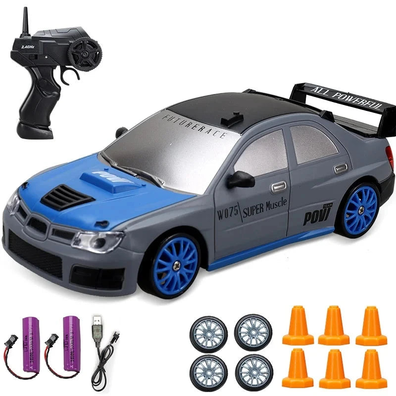 Alta Velocidade Drift RC Car Toy para Crianças, Controle Remoto 4WD, Modelo AE86, Veículo GTR, Carros de Corrida RC, Presentes de Natal, 2.4G