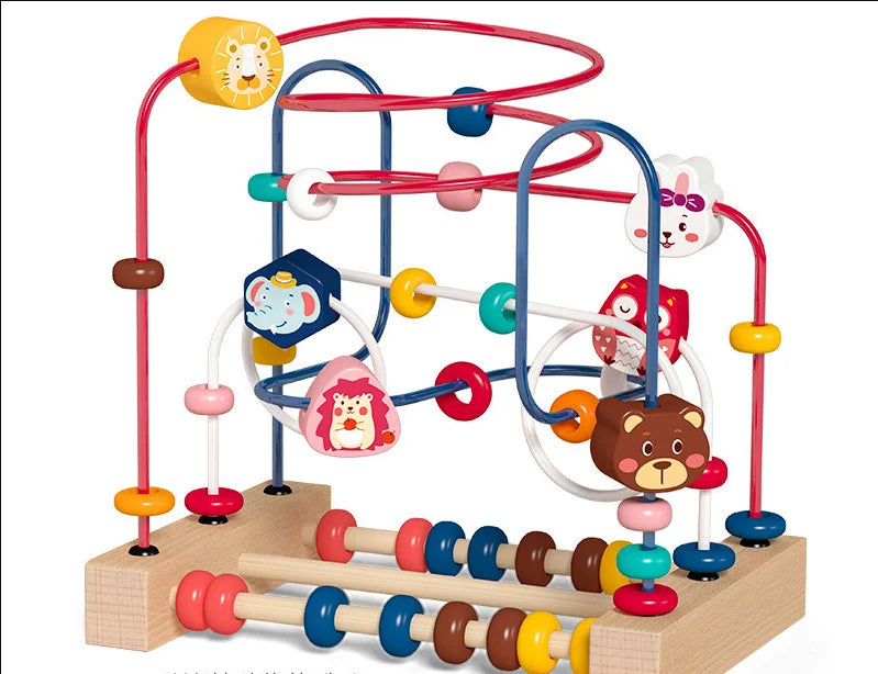 6in1 Madeira Atividade Cube Montessori Brinquedos para 12M Bebê Cenouras Colheita Game & Bead Maze Preschool Aprendizagem Educação Shape Sorter