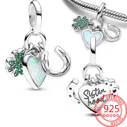 S925 Sterling Silver Baby Chupeta Pingente, Dangle Charm Fit Pulseira, colares bonitos das crianças, acessórios de jóias