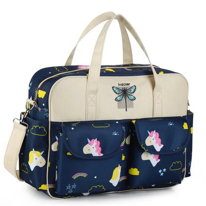 Bolsa de fraldas multifuncional para mãe e bebê, grande capacidade, impermeável, Messenger Travel Bag, carrinho de maternidade, novo estilo