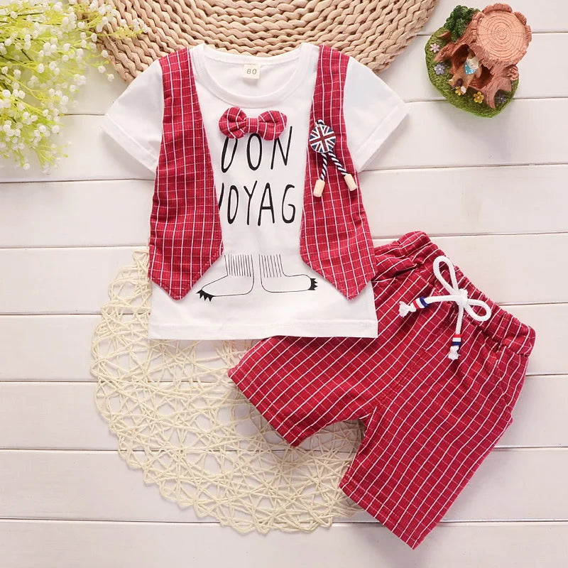 Novo verão roupas da menina do bebê crianças meninos moda camiseta shorts 2 pçs/set criança traje casual infantil roupas crianças agasalhos