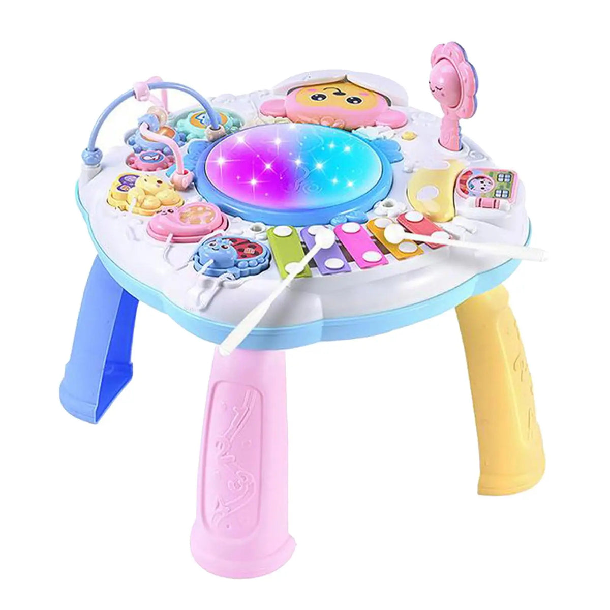 Mesa Central de Atividades Musicais para Crianças, Brinquedos para Meninos e Meninas, Presente de Aniversário, 1 Conjunto