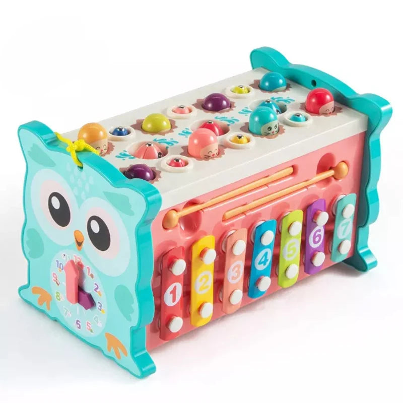 Montessori martelos brinquedos, Jogos de pesca, motricidade fina, atividades infantis, aprendizado precoce do bebê, brinquedo educativo, 8 em 1