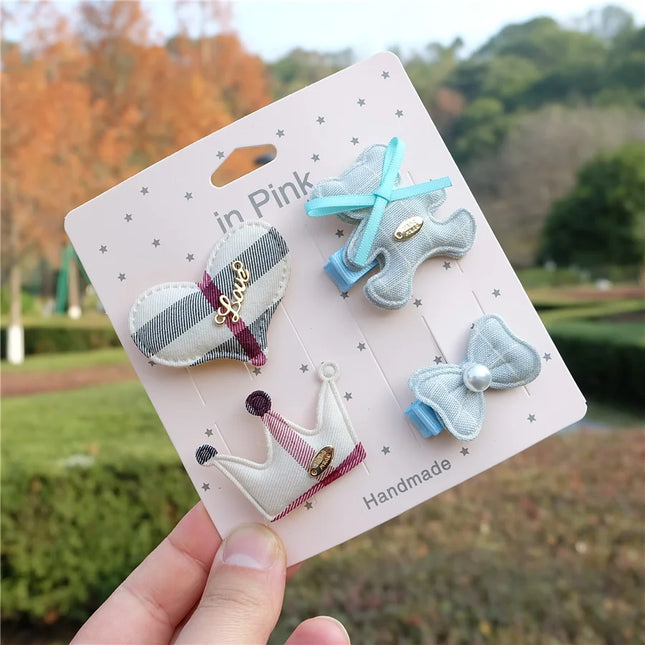 Kit Presilhas Infantis – Laços, Coroa e Animais Fofos para Meninas 🎀👑