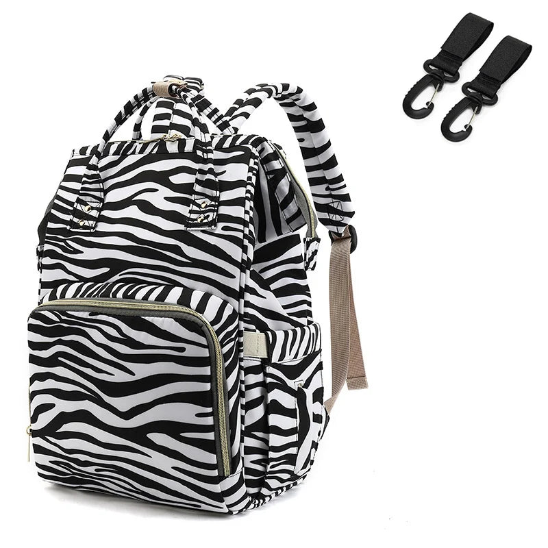 Bolsa de fraldas com grande capacidade para mamãe, mochila para bebê multifuncional, a prova d'água, para viagens, para cuidado da criança