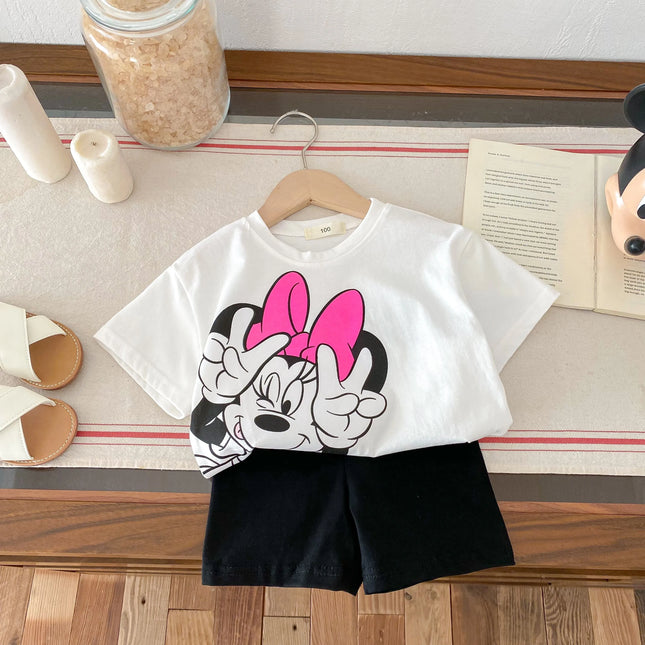 Conjunto Baby Girl Disney Camiseta + Shorts