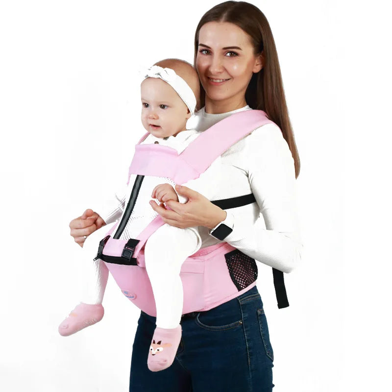 Ergonômico portador de bebê mochila infantil hipseat transportadora frente enfrentando ergonômico canguru envoltório do bebê sling mochila de viagem