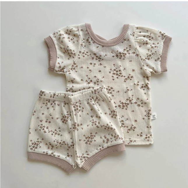 Conjunto Floral  em Algodão