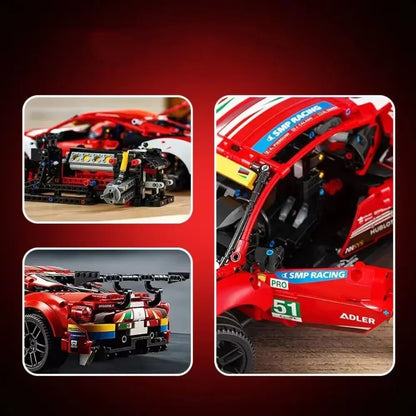 488 tijolos gte 42125 série técnica 1648 pçs supercar blocos de construção esportes carro corrida veículo modelo montagem criança adulto brinquedo presente