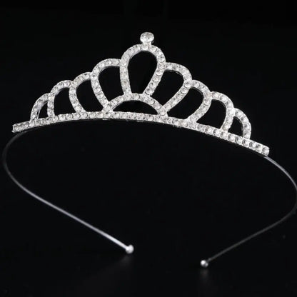 Princesa Crystal Tiaras e coroas para meninas, jóias para cabelo, bandana para crianças, amor nupcial Prom Crown, acessórios para festa de casamento