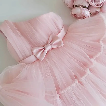 Vestido feminino de tutu, vestido florido para festa de casamento, roupas de 1 ano, roupas de gala formais infantis, 24m, verão