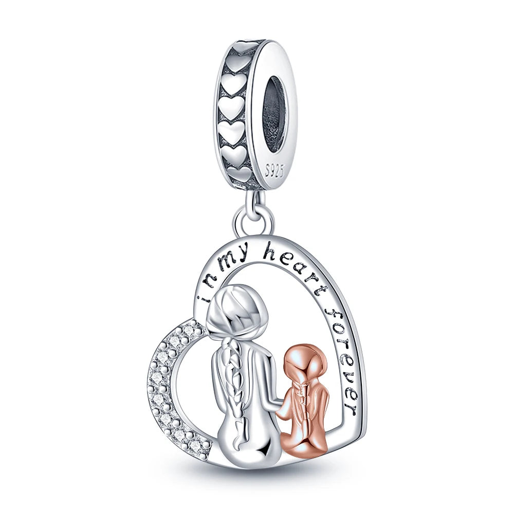 S925 Sterling Silver Baby Chupeta Pingente, Dangle Charm Fit Pulseira, colares bonitos das crianças, acessórios de jóias