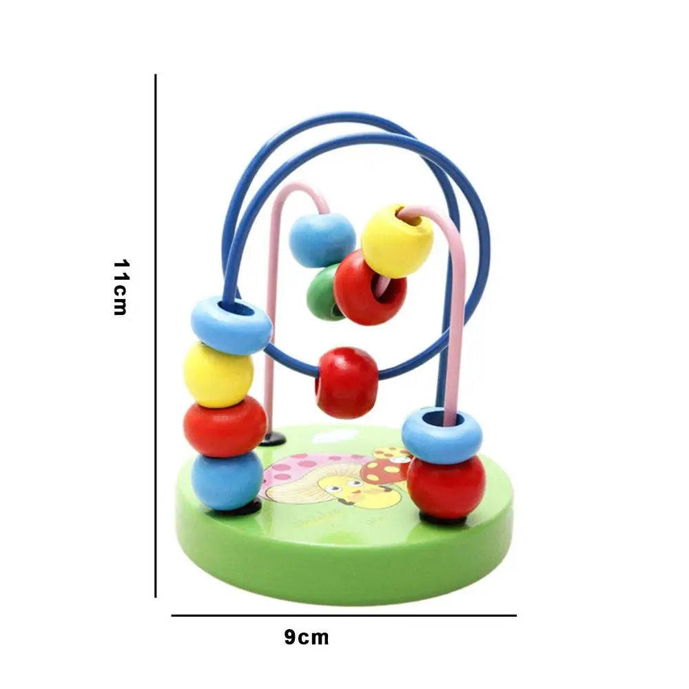 Montessori Early Education Labirinto Brinquedos para Crianças e Bebês, Colorido Roller Coaster Activity Game, Habilidades Motoras Finas, Bead Game