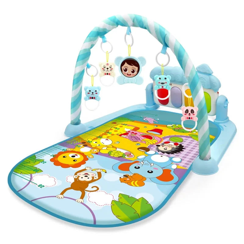 Multifuncional Fitness Frame Crawling Tapete para Crianças, Baby Gym, Play Mat, Rack Musical, Infantil, Brinquedo Educativo, Presente para Crianças