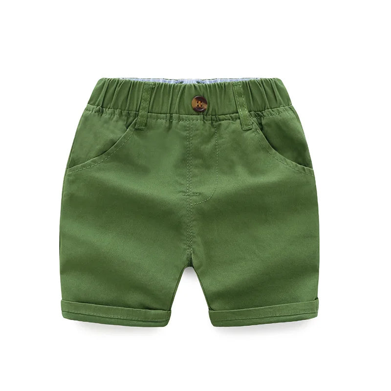 Crianças Britches Slik Algodão Verão Calças Do Bebê Moda Esportes Mid-Short Calças 1 2 3 4 5 6 Anos Crianças Capris Roupas Strides